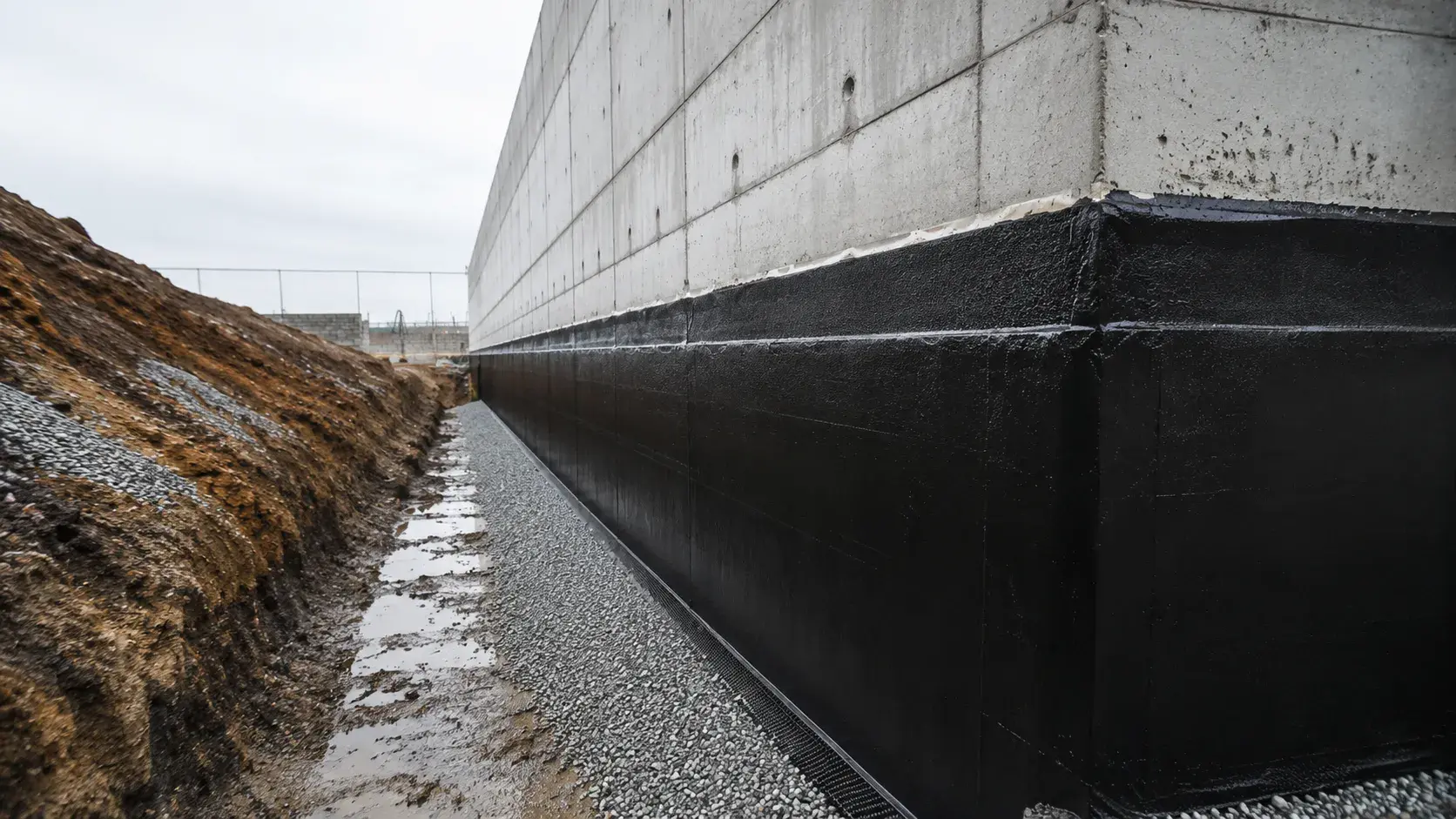 Foundation Waterproofing in Brampton, Ontario, completed by Harrowgate Group