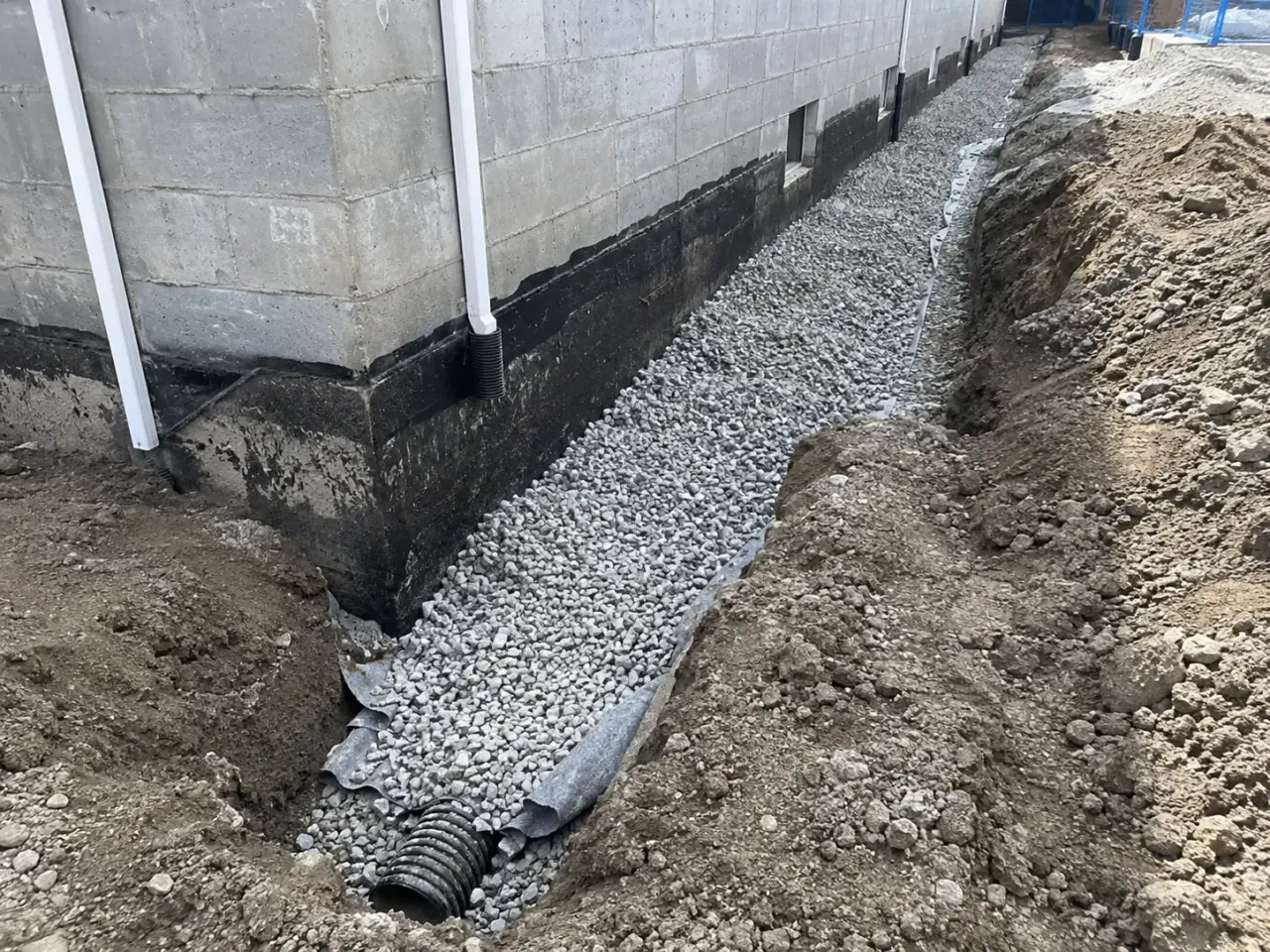 How we install French drains and subdrains by Harrowgate Group