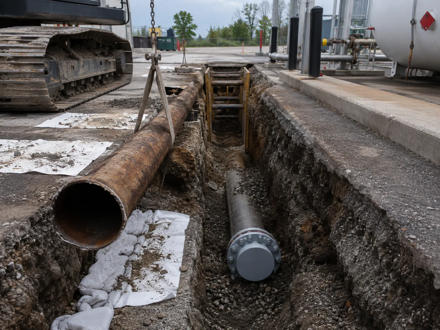 Fuel Line Removal and Abandonment across Aurora property by Harrowgate Group