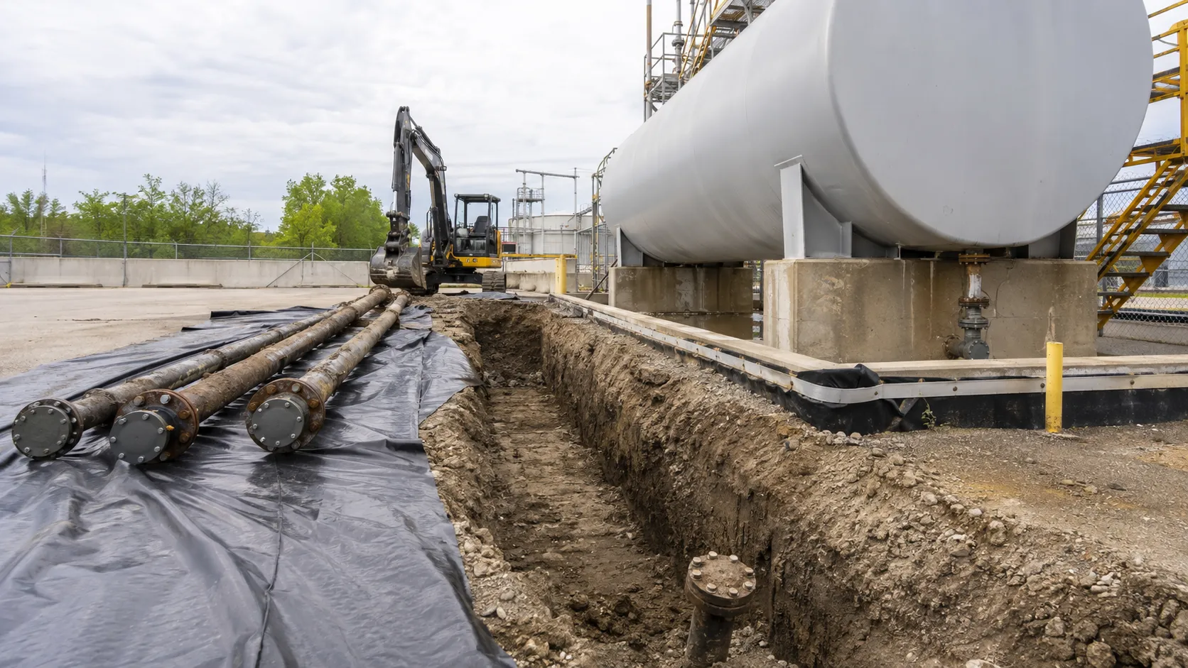 Fuel Line Removal and Abandonment in Aurora, Ontario, completed by Harrowgate Group