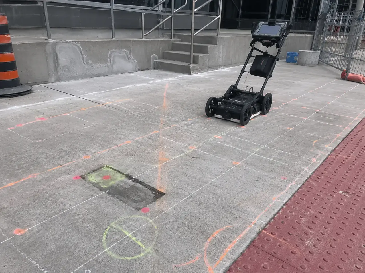 GPR Concrete Scanning being built and completed on site by Harrowgate Group