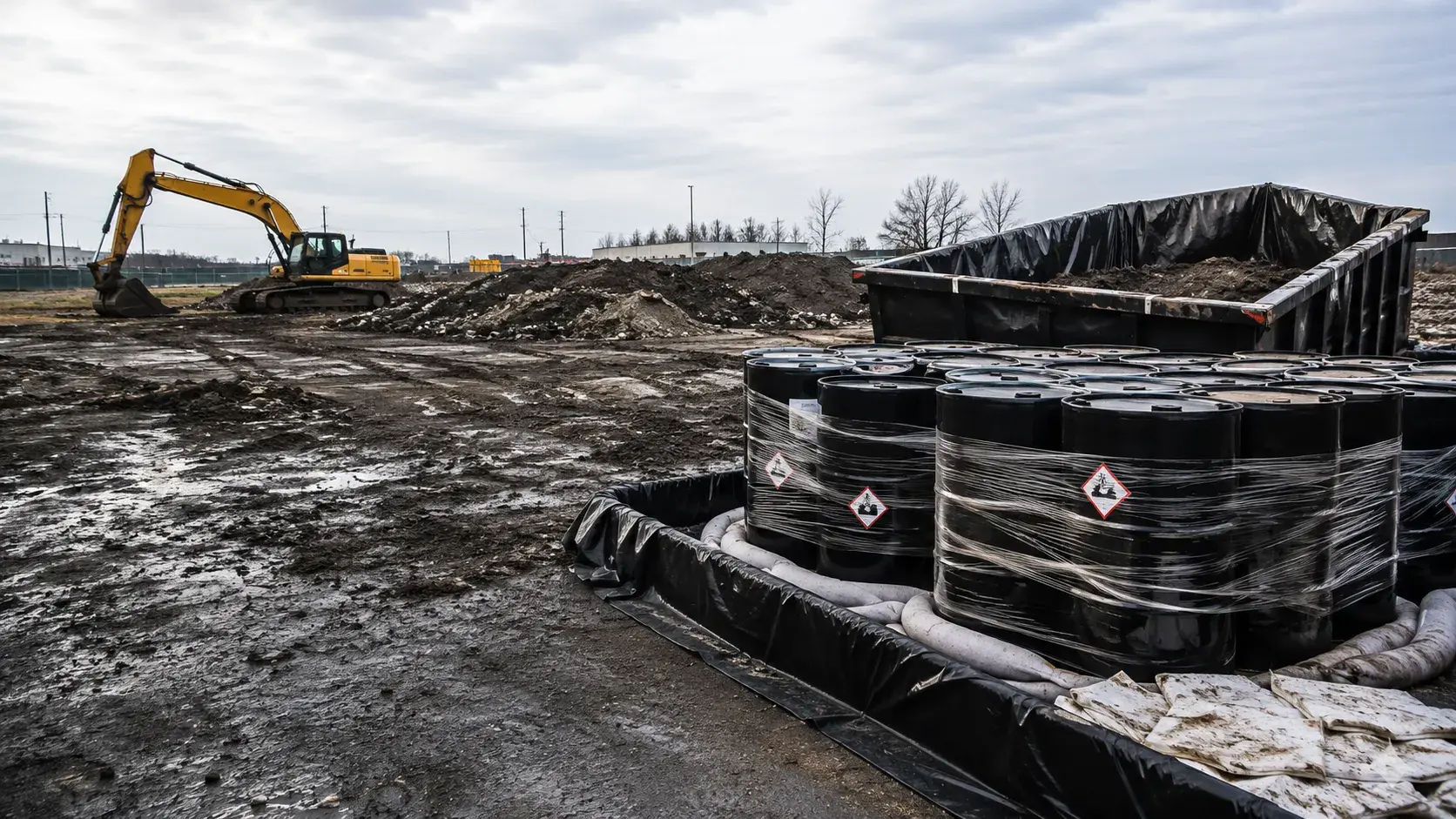 Hazardous Waste Removal in Markham, Ontario, completed by Harrowgate Group