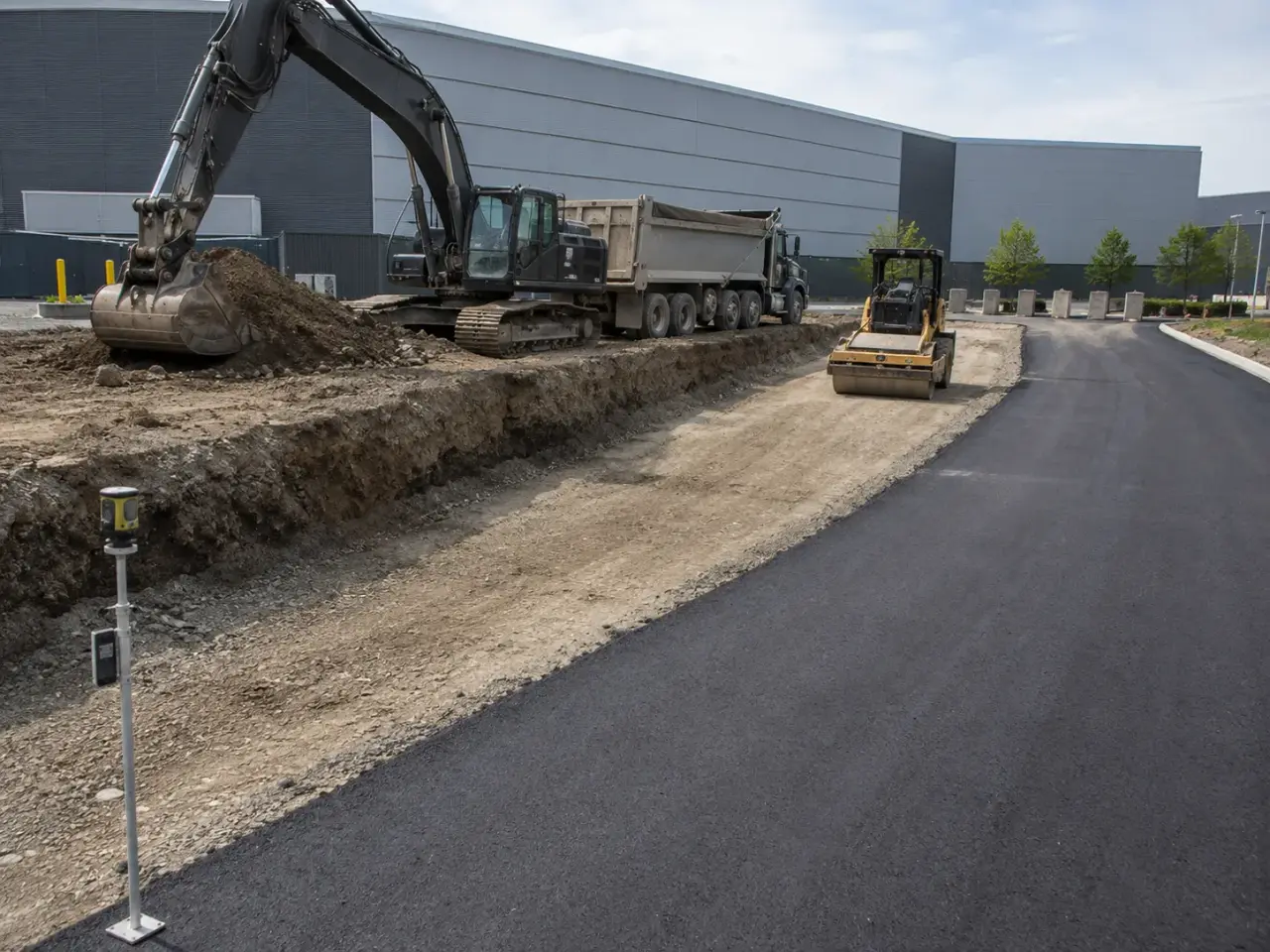 Which heavy-civil outdoor paving method fits the work? by Harrowgate Group
