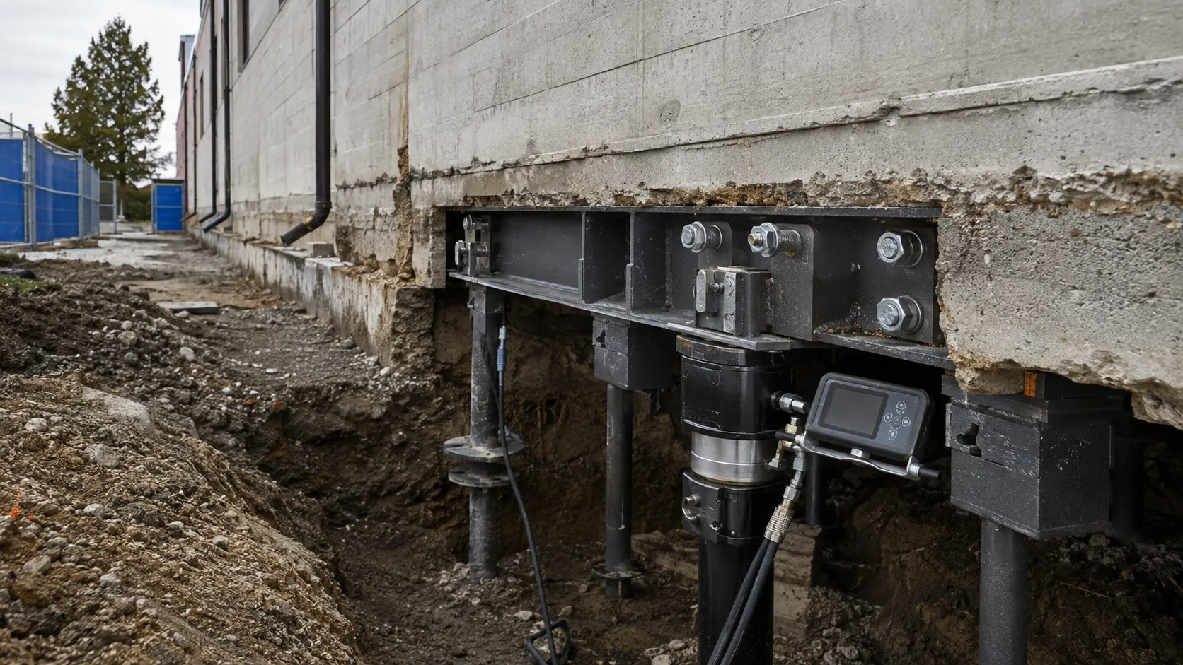 Helical Pile Underpinning, completed by Harrowgate Group