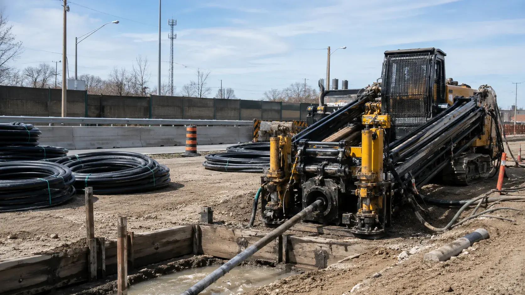 Horizontal Directional Drilling in Ajax, Ontario, completed by Harrowgate Group