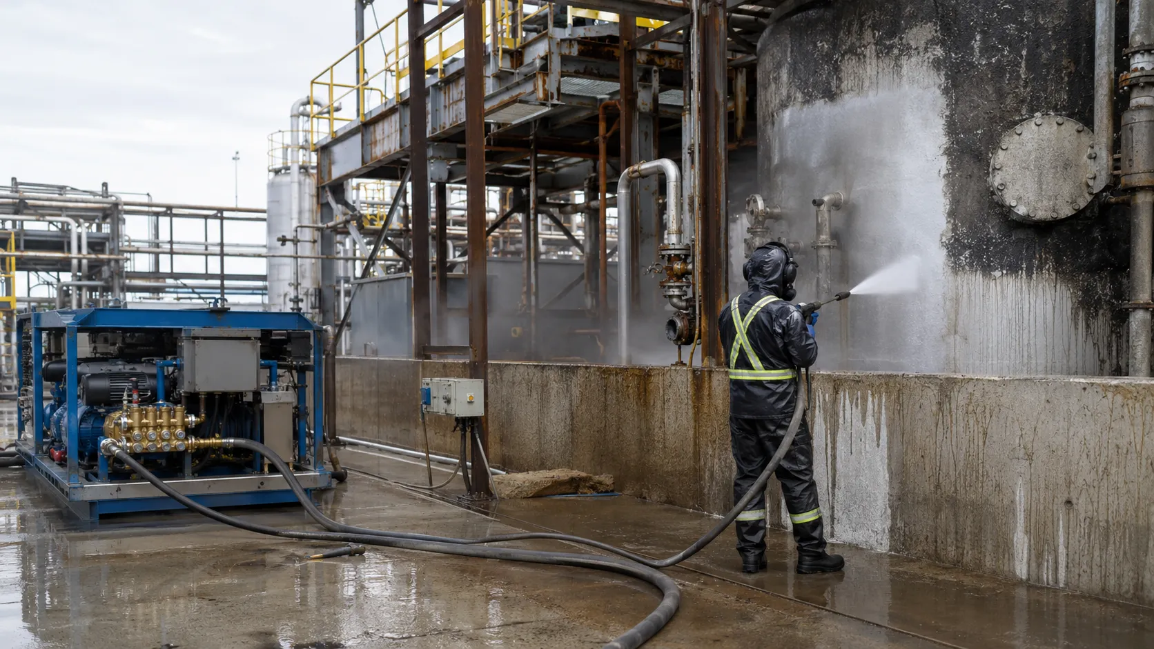 Hydro Blasting and High-Pressure Water Cleaning, completed by Harrowgate Group