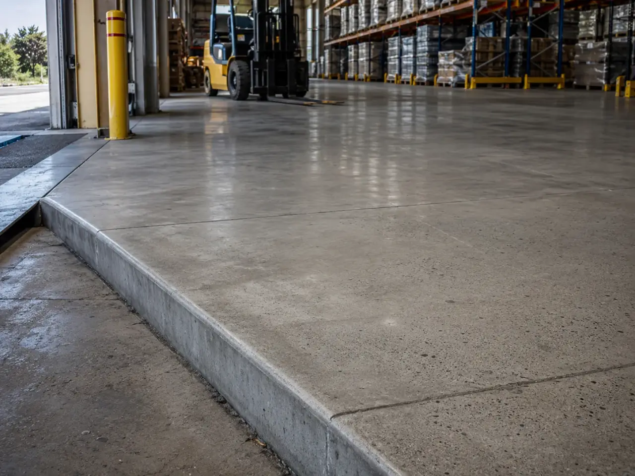 Industrial Concrete Floors being built and completed on site by Harrowgate Group