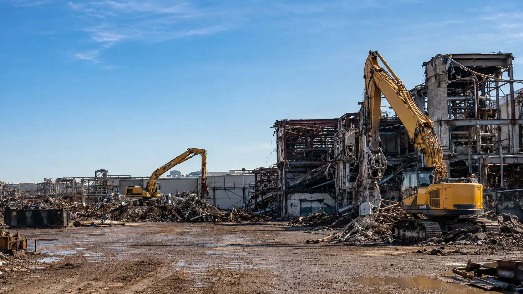 Industrial Demolition, completed by Harrowgate Group