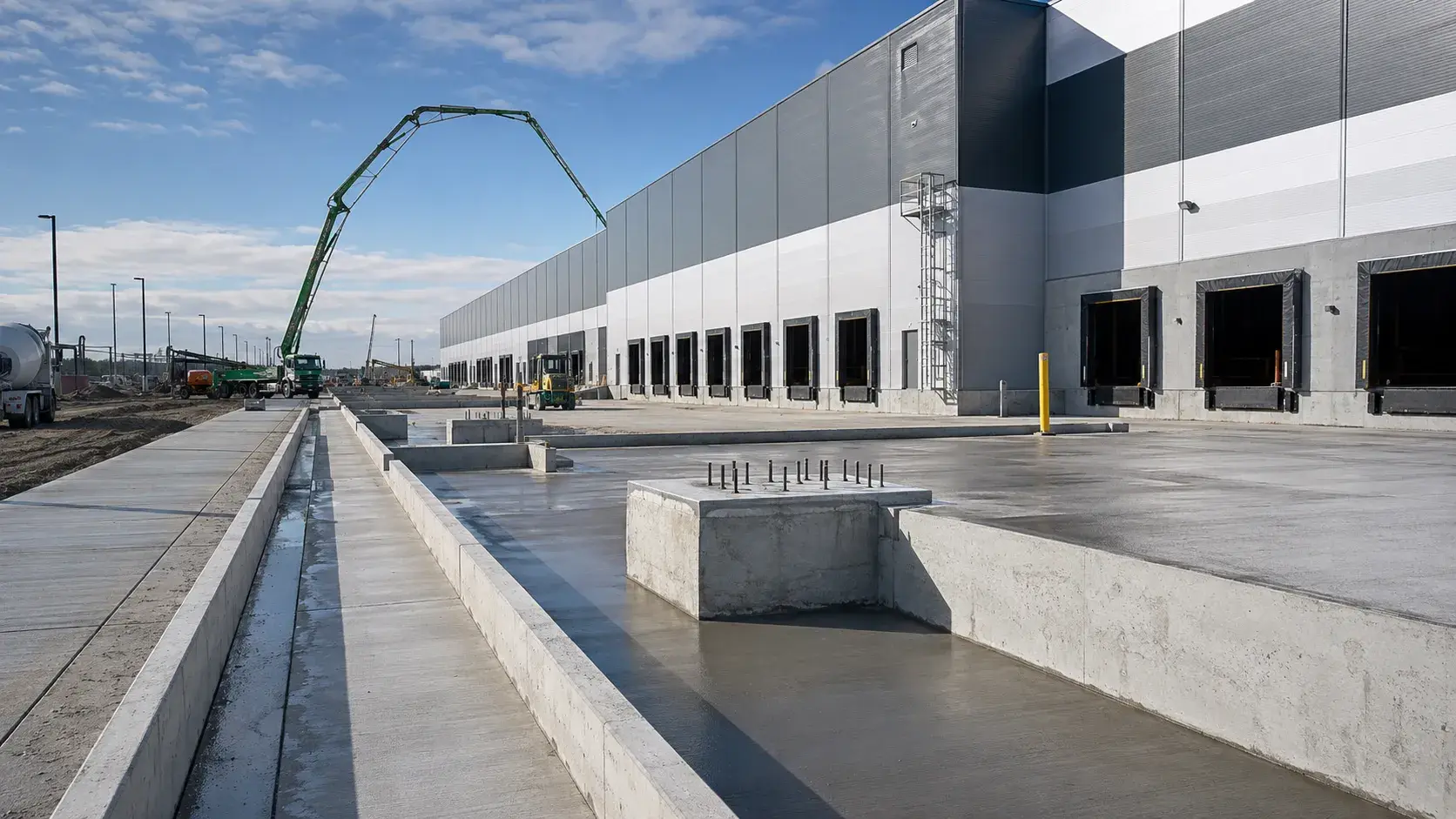 Industrial Facility Concrete Packages, completed by Harrowgate Group