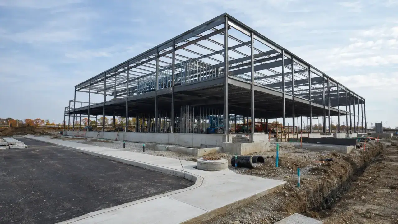 Harrowgate Group commercial construction crew working on an Ontario project