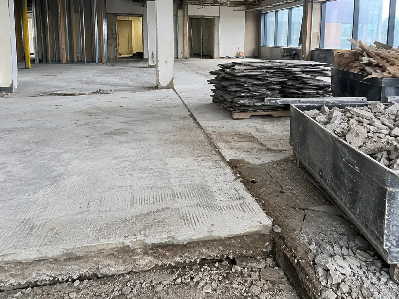 Interior Demolition and Strip-Outs being built and completed on site by Harrowgate Group