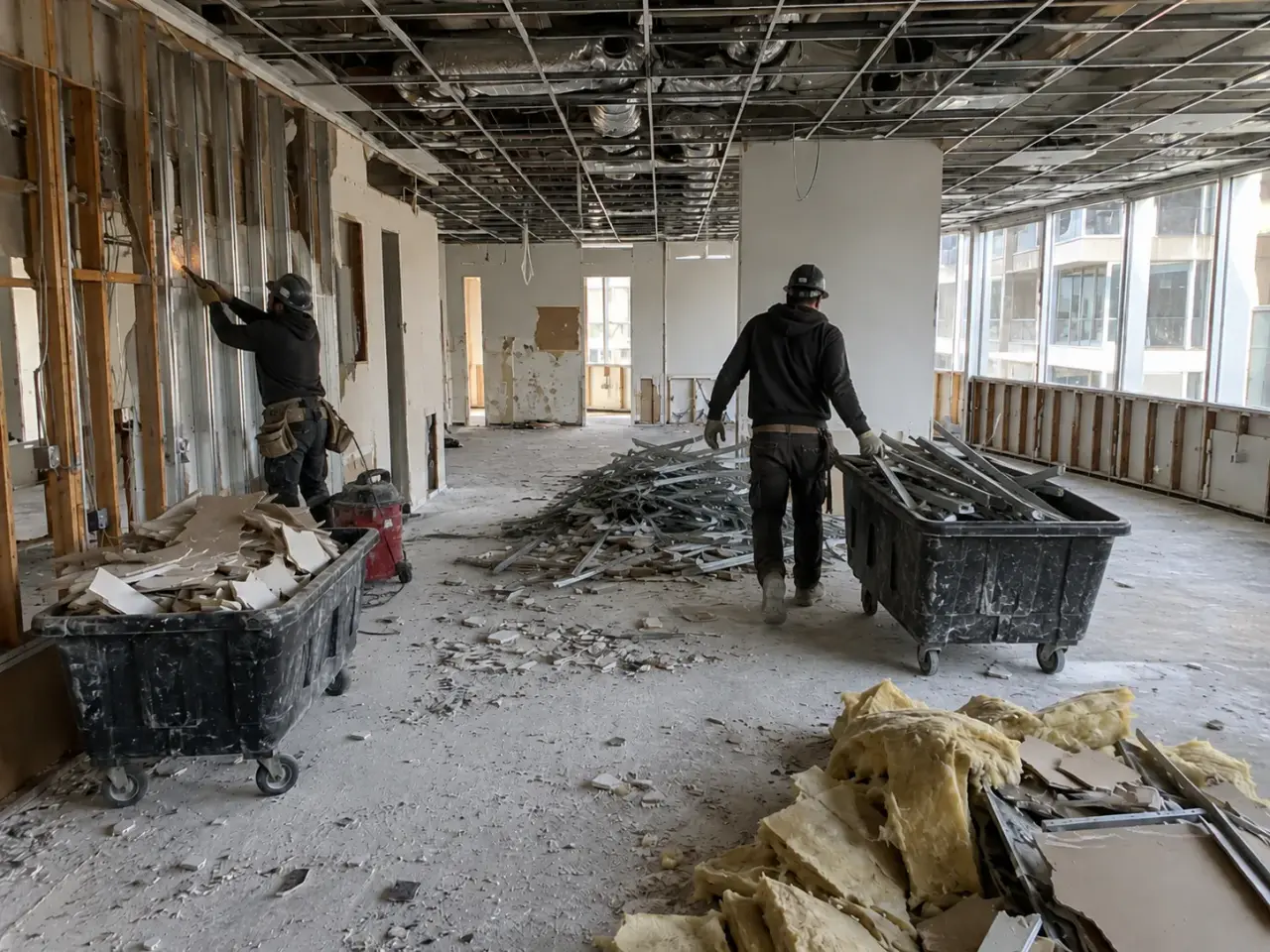 Which interior demolition and strip outs method fits the condition? by Harrowgate Group
