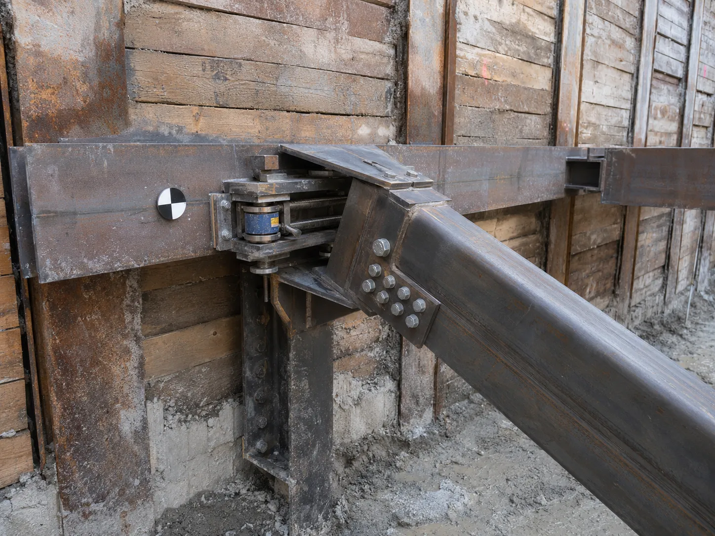 Internal Bracing and Rakers being built and completed on site by Harrowgate Group