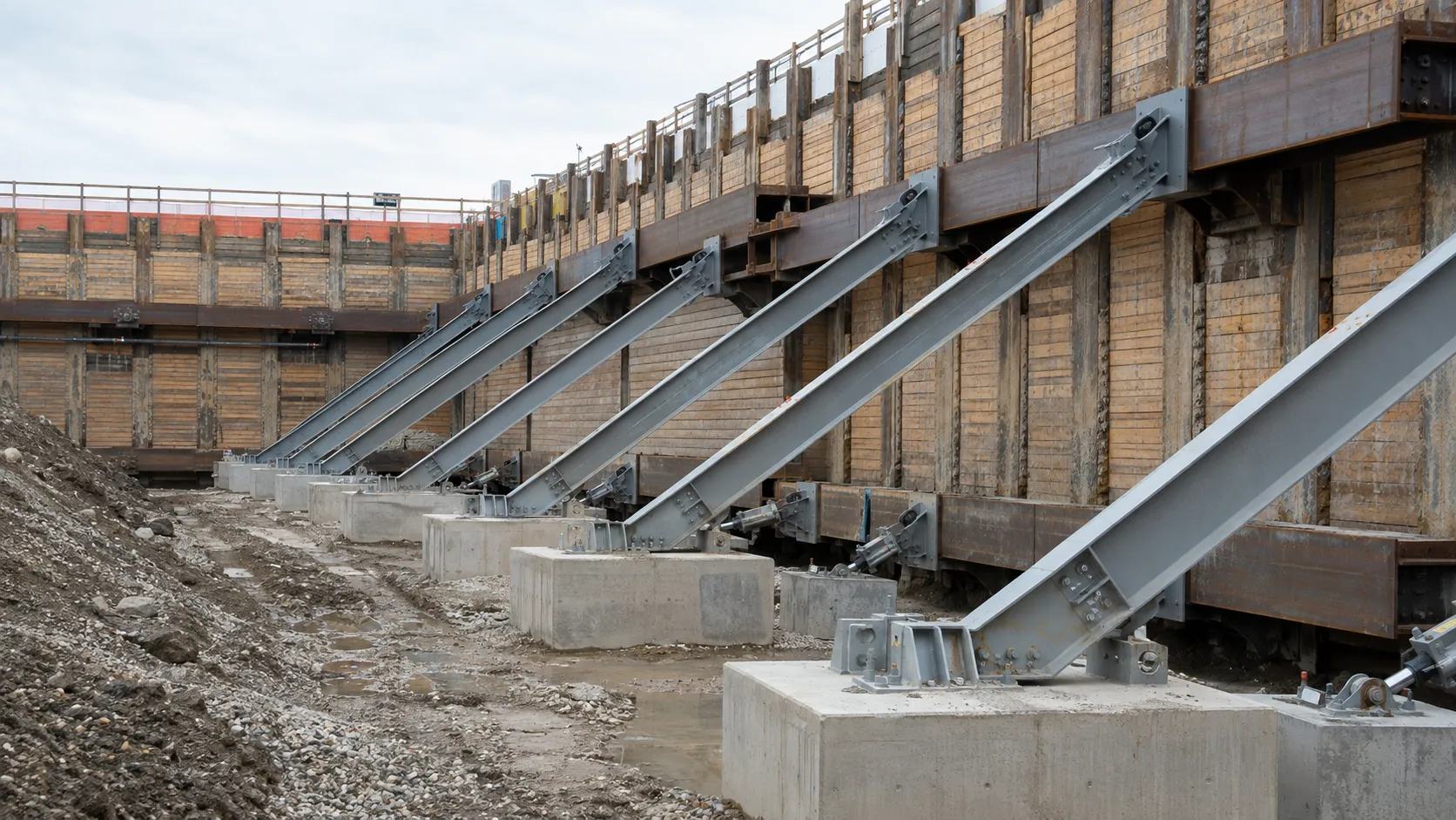 Internal Bracing and Rakers, completed by Harrowgate Group