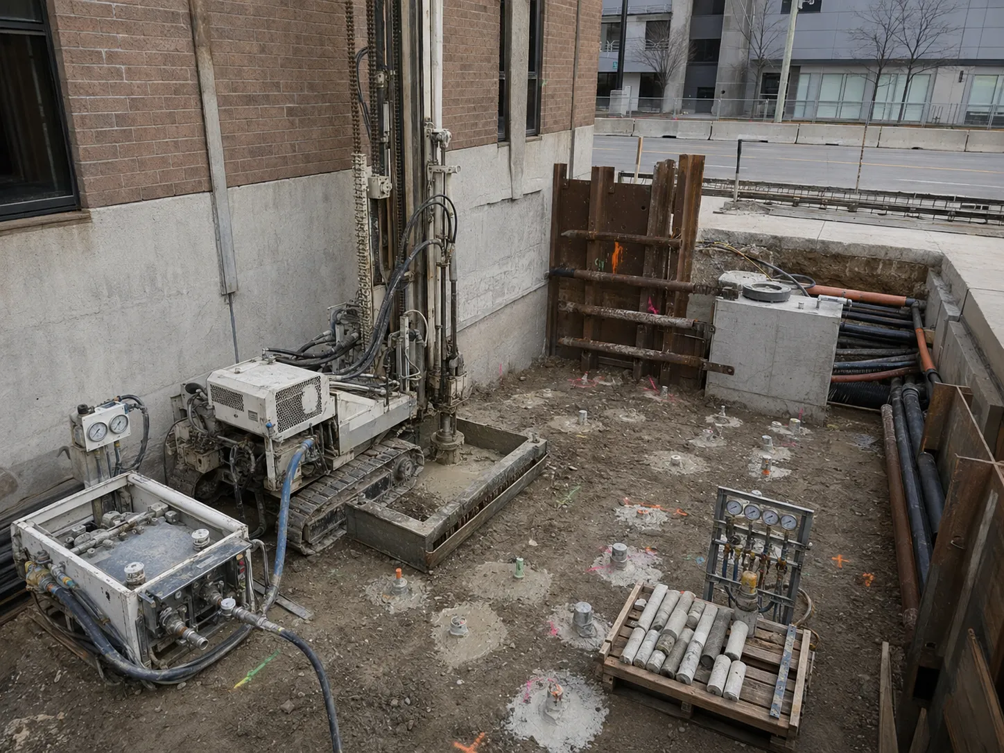 Jet Grouting and Ground Injection across Markham property by Harrowgate Group