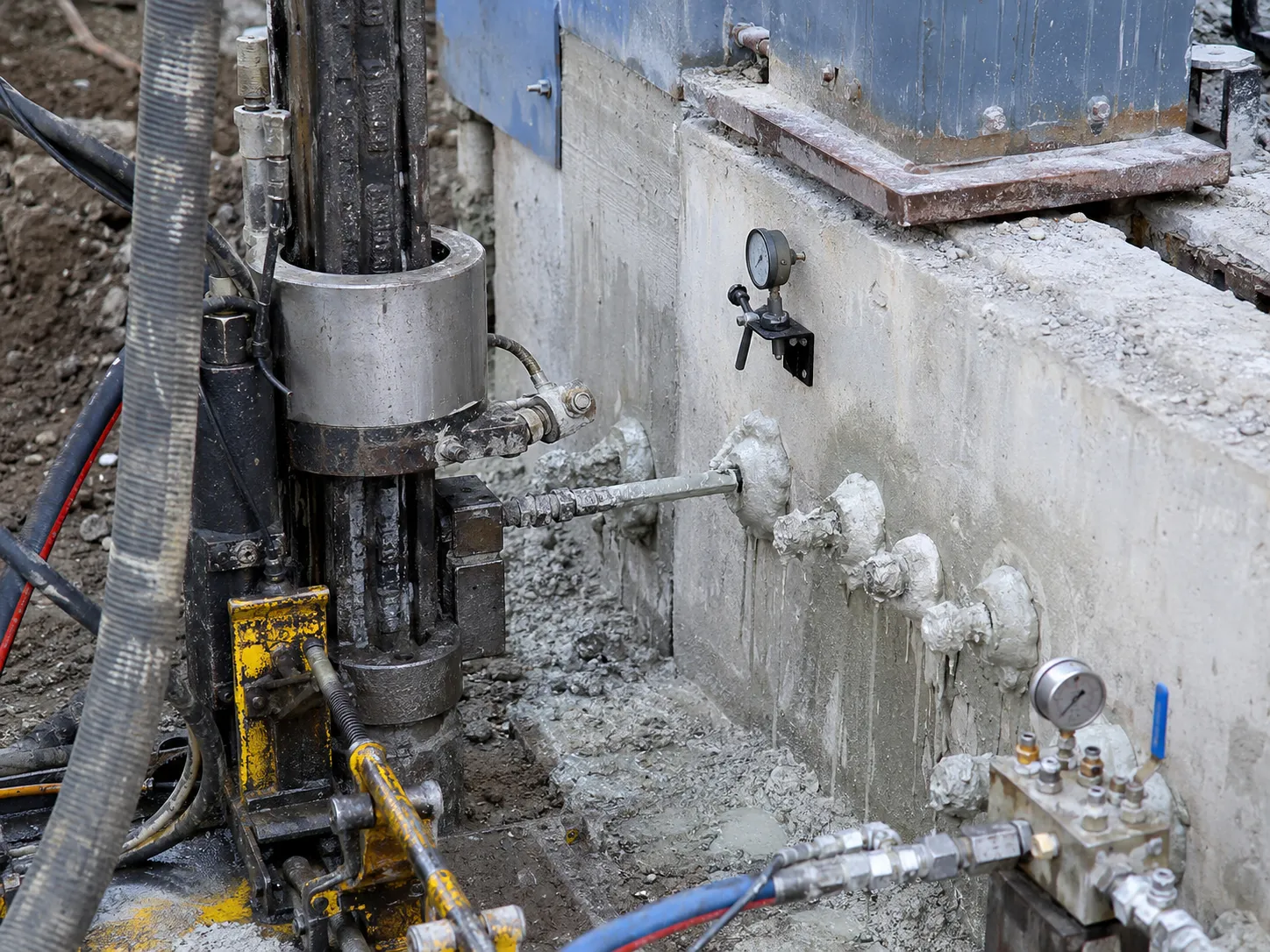 Jet Grouting and Ground Injection in Markham being built and completed on site by Harrowgate Group
