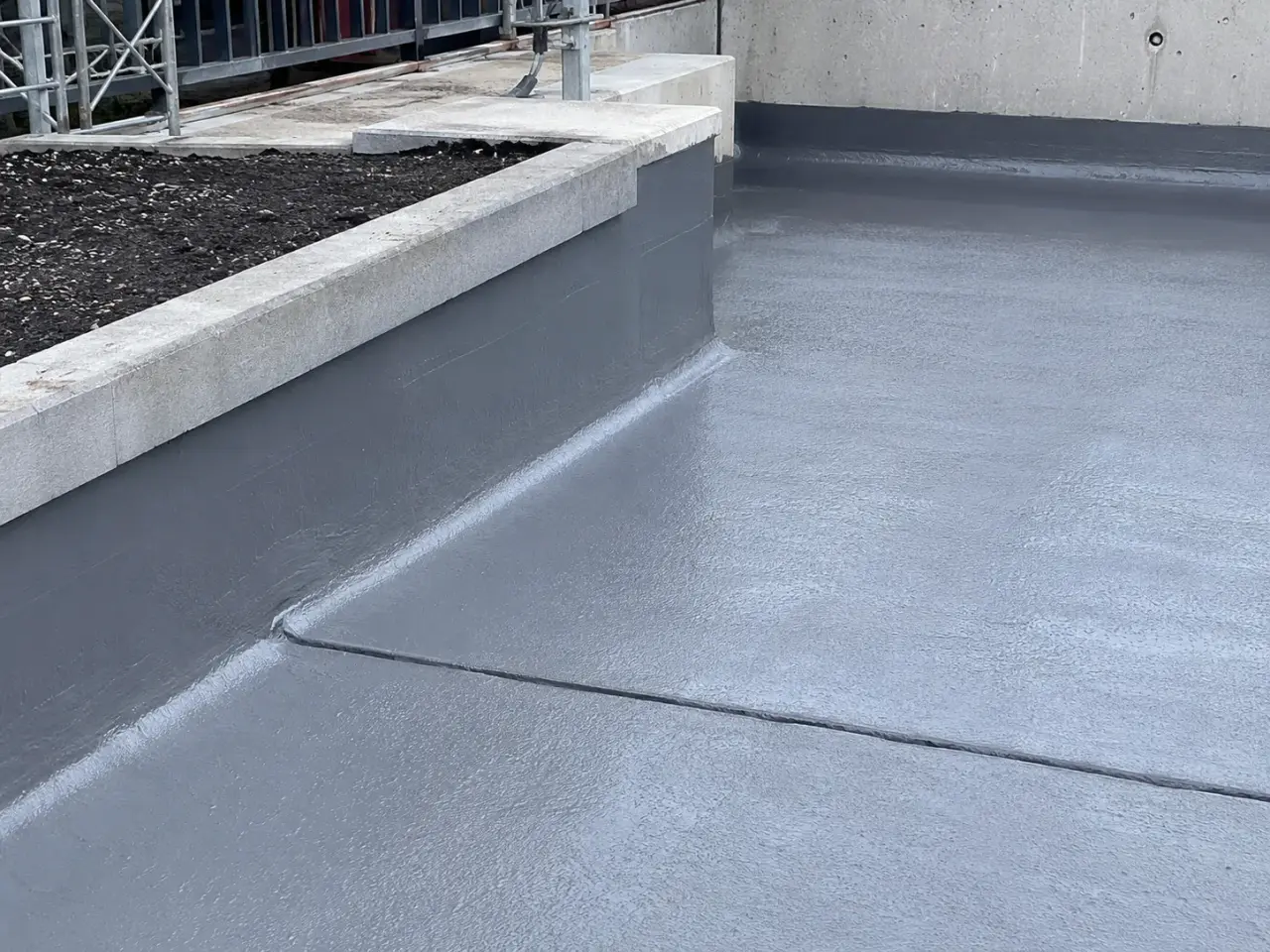 Liquid Membrane Waterproofing in Ajax being built and completed on site by Harrowgate Group
