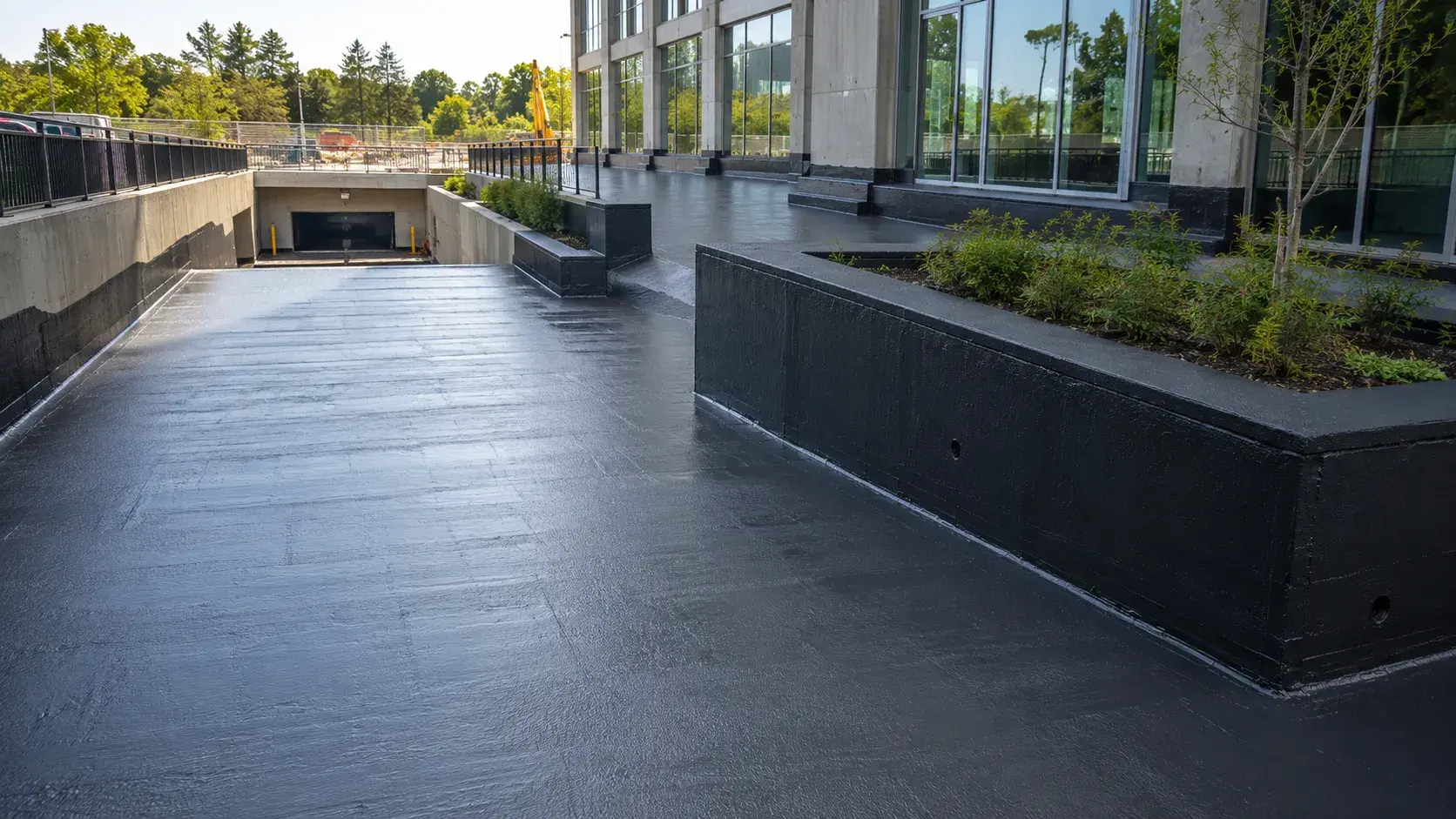 Liquid Membrane Waterproofing in Ajax, Ontario, completed by Harrowgate Group