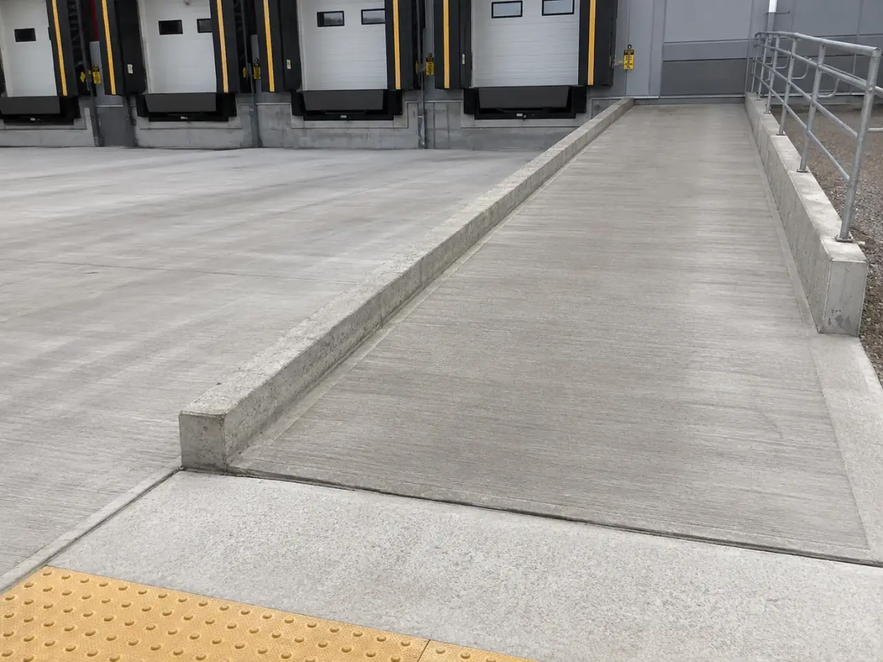 Loading Docks and Ramps being built and completed on site by Harrowgate Group