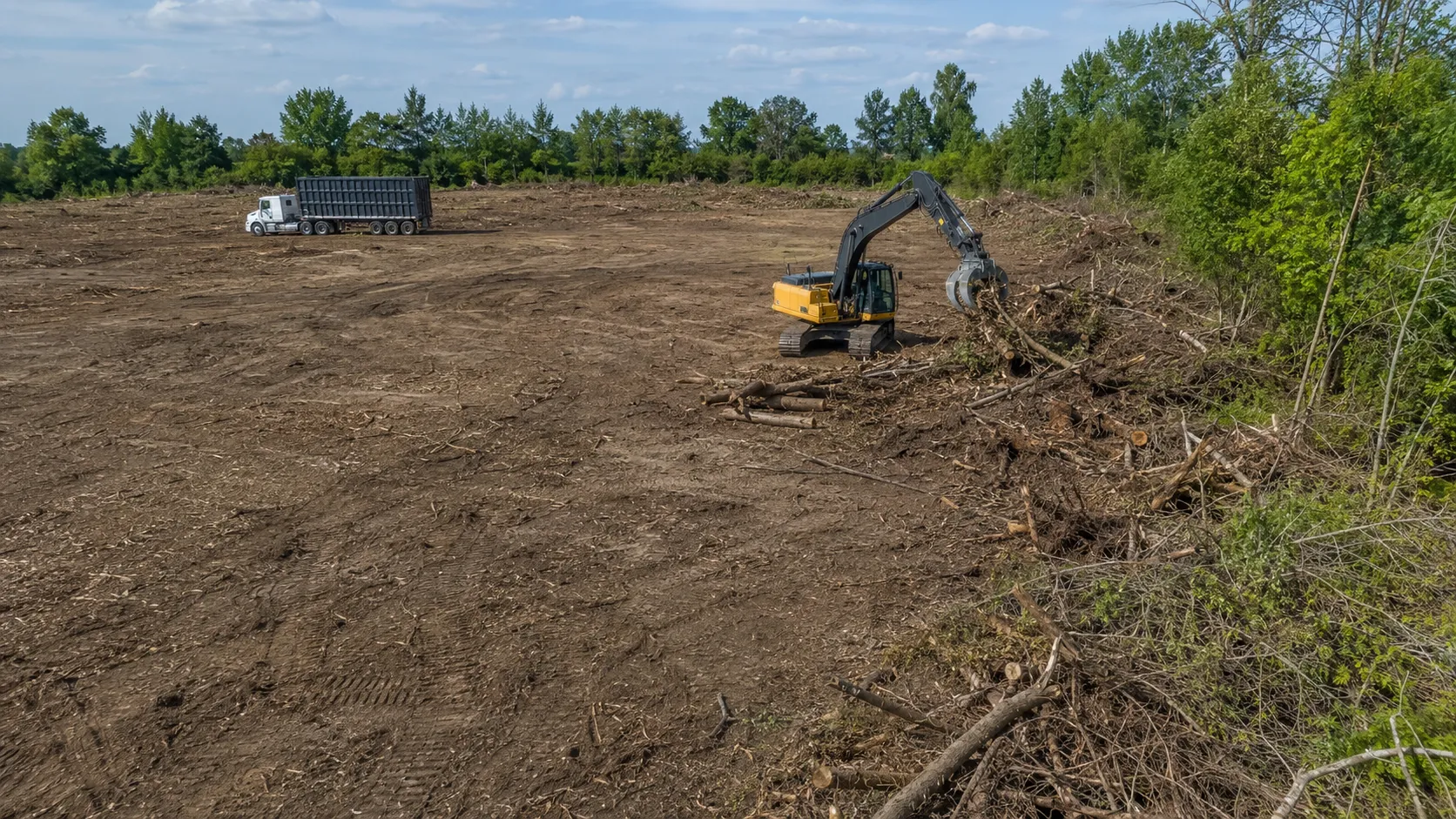 Lot Clearing for Development, completed by Harrowgate Group