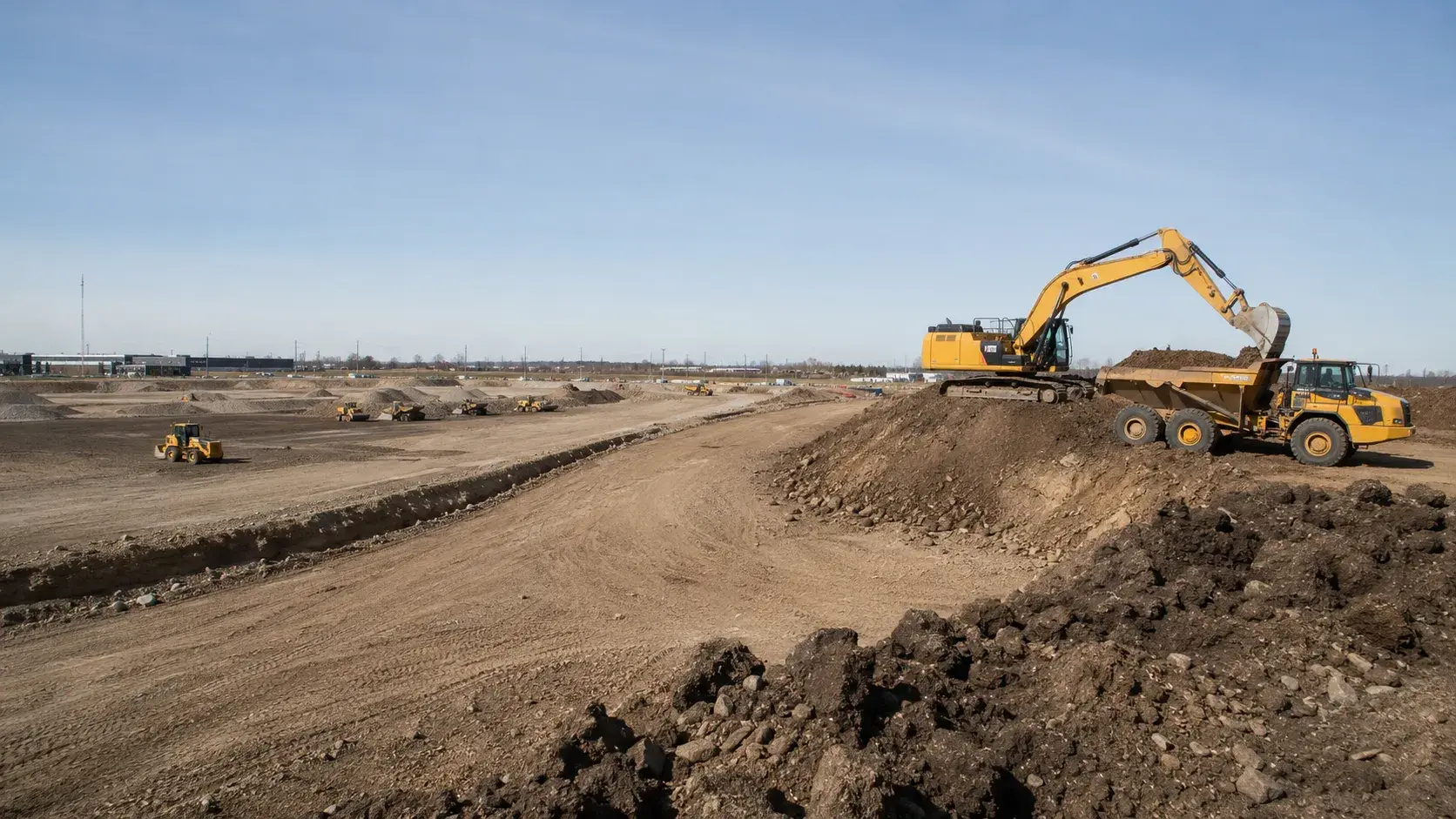 Mass Excavation and Bulk Earthworks, completed by Harrowgate Group