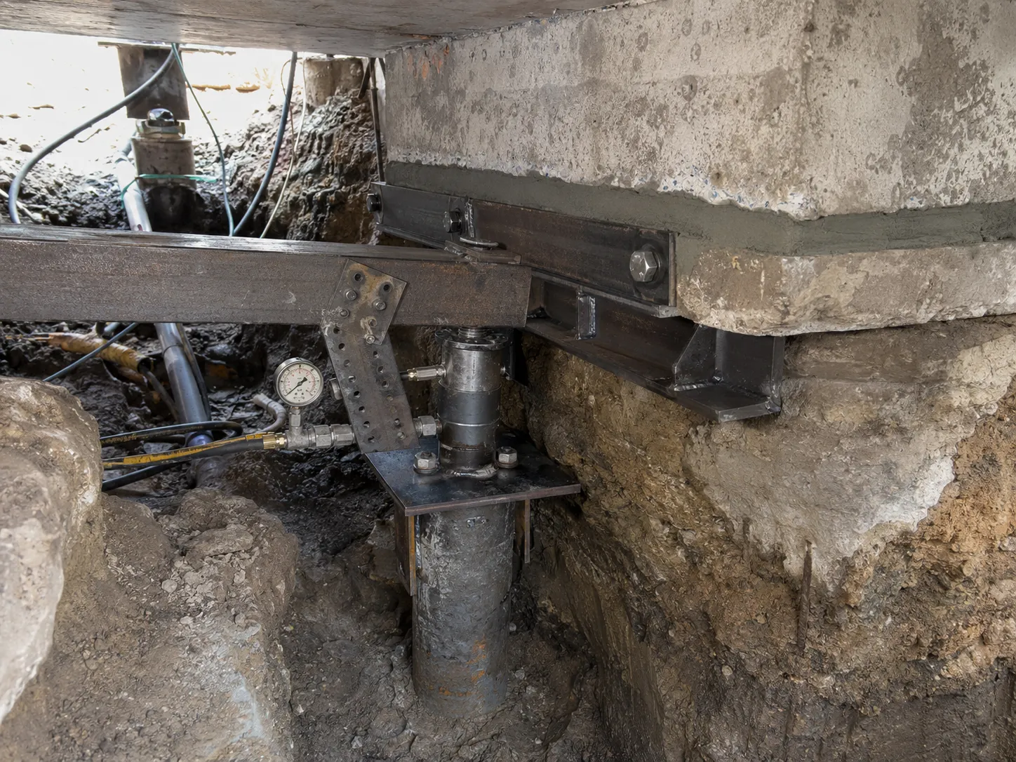 Micropile Underpinning being built and completed on site by Harrowgate Group