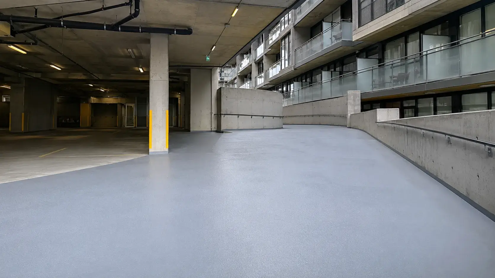Parkade and Condo Floor Coatings, completed by Harrowgate Group