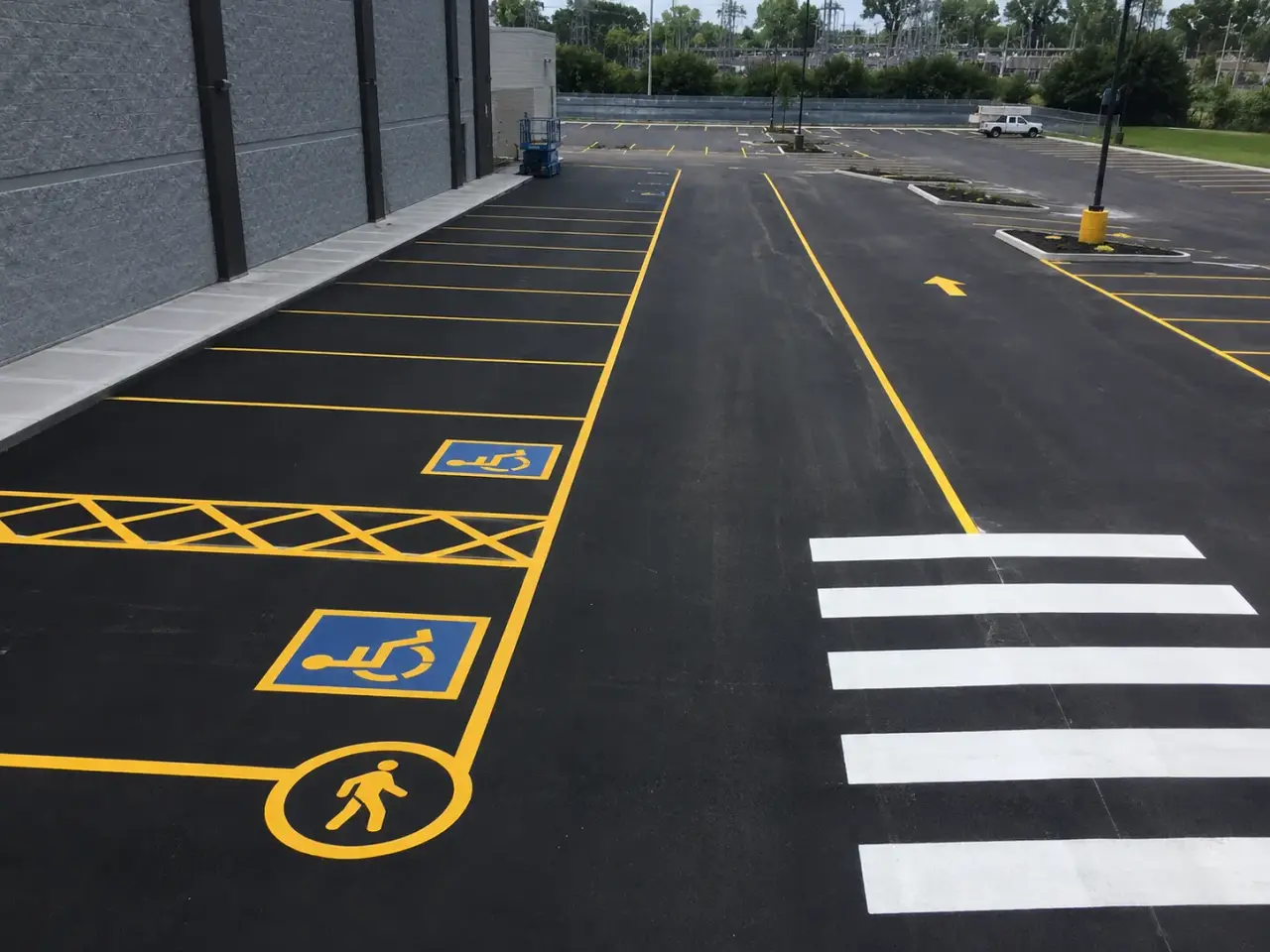 Which pavement line marking method fits the condition? by Harrowgate Group