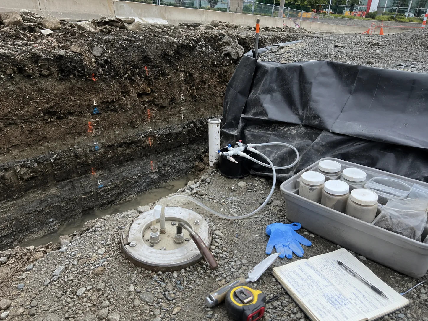 Phase 2 ESA Field Support being built and completed on site by Harrowgate Group