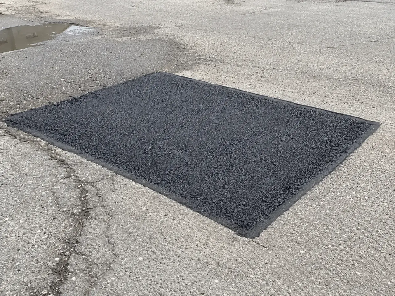 Pothole Repair being built and completed on site by Harrowgate Group