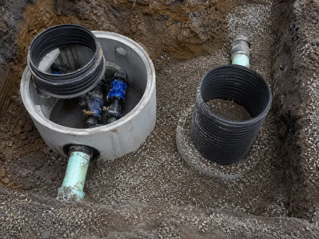 Pump Stations and Lift Stations being built and completed on site by Harrowgate Group