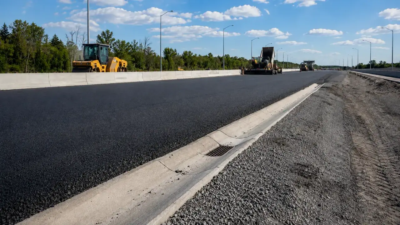 Harrowgate Group heavy-civil road construction project in Ontario
