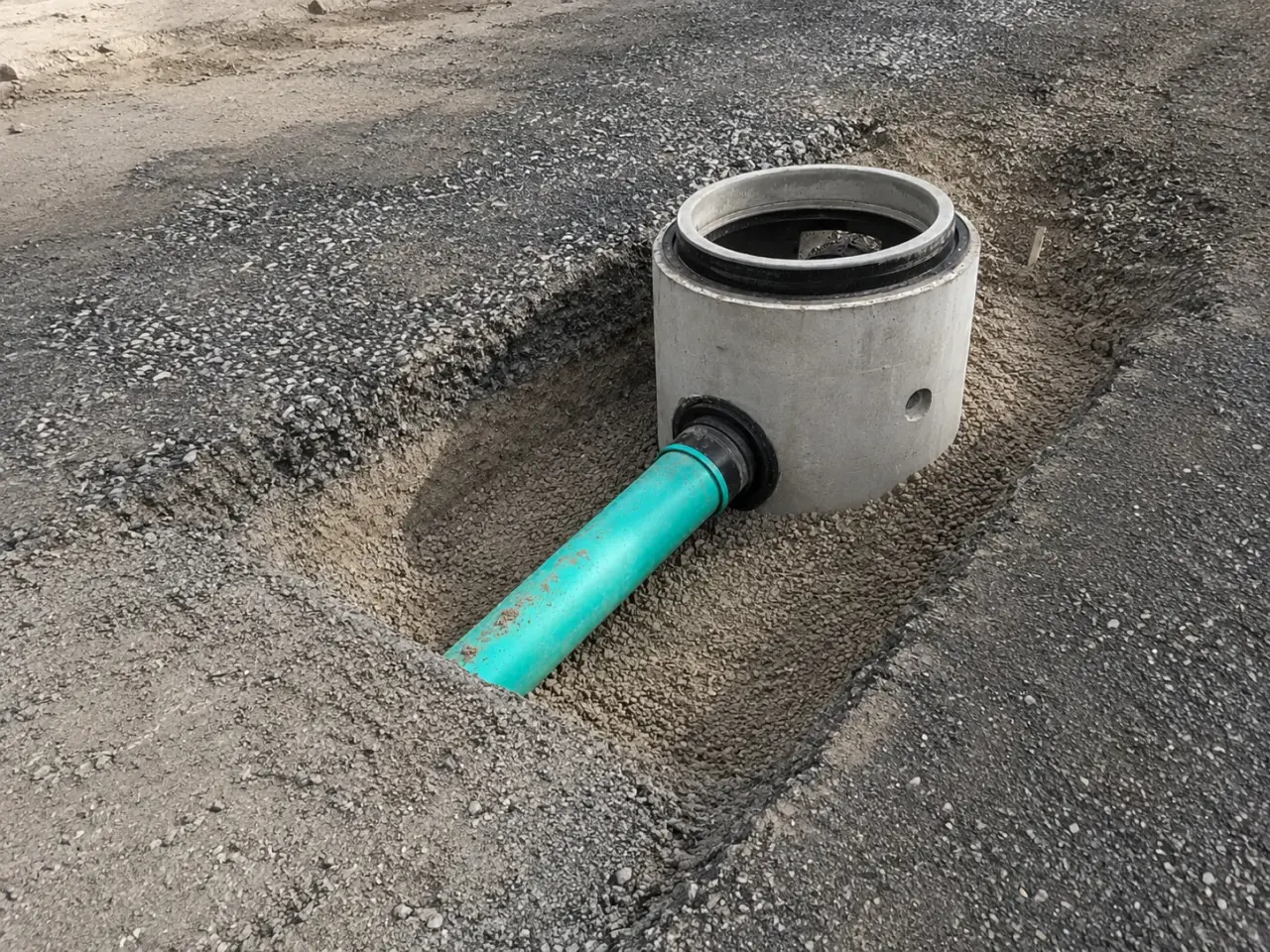 Sanitary Sewer Installation being built and completed on site by Harrowgate Group