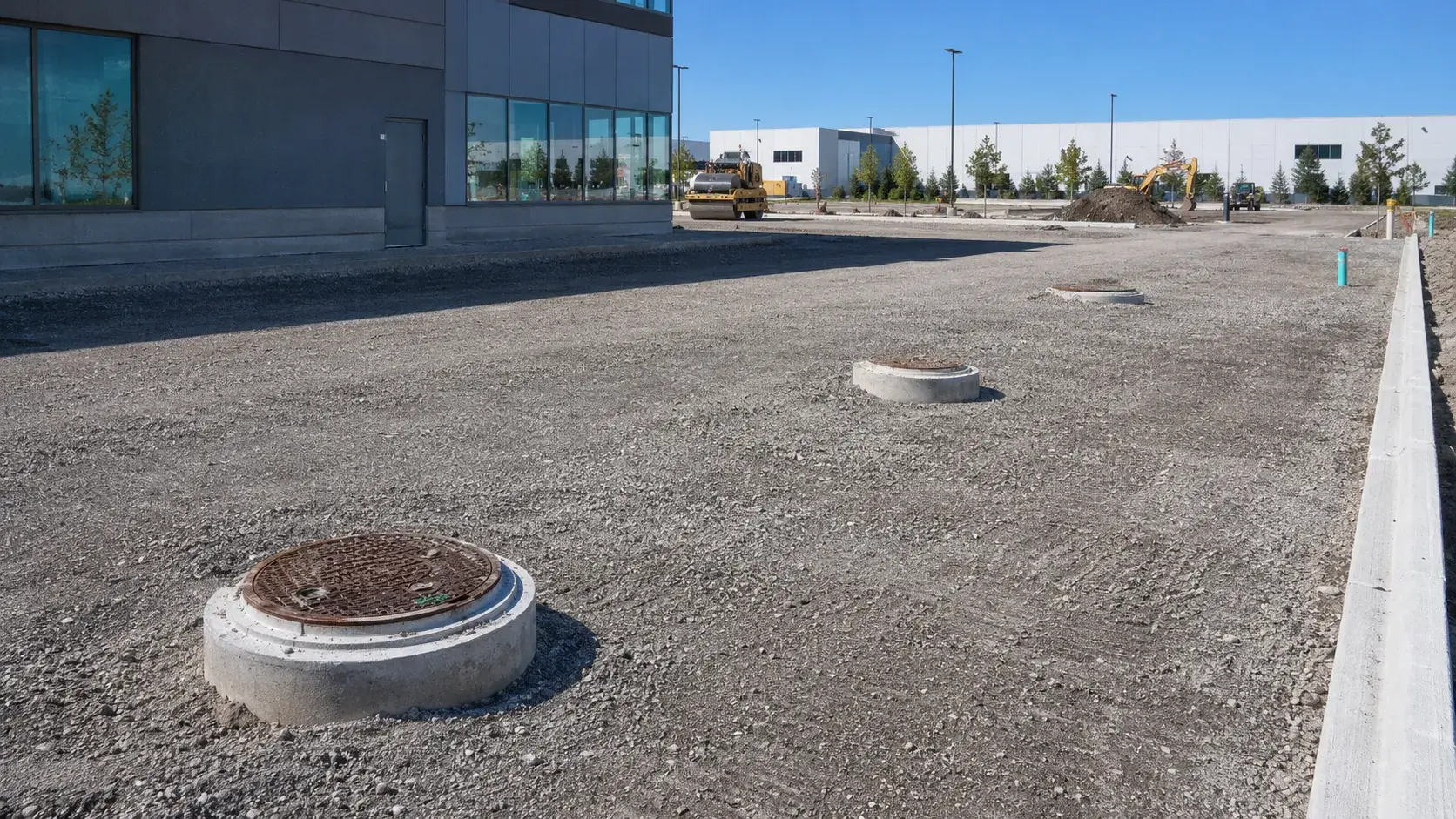 Sanitary Sewer Installation, completed by Harrowgate Group