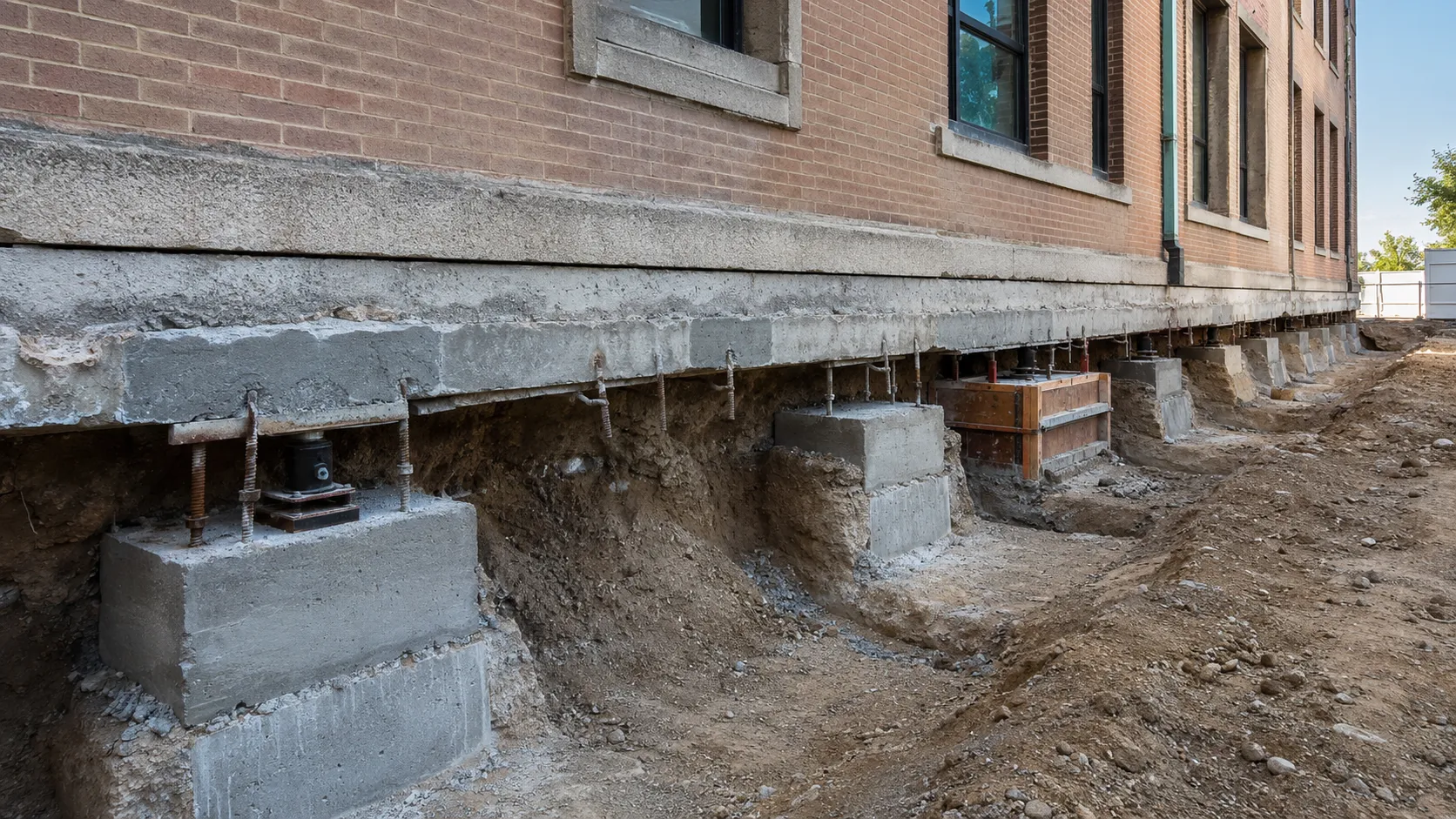 Sequential Pit Underpinning in Bradford, Ontario, completed by Harrowgate Group