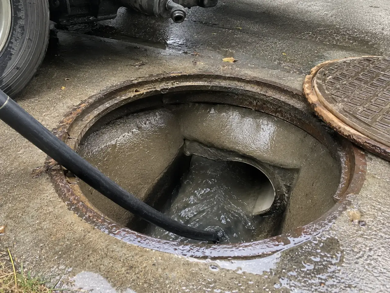 Sewer Cleaning and Flushing being built and completed on site by Harrowgate Group