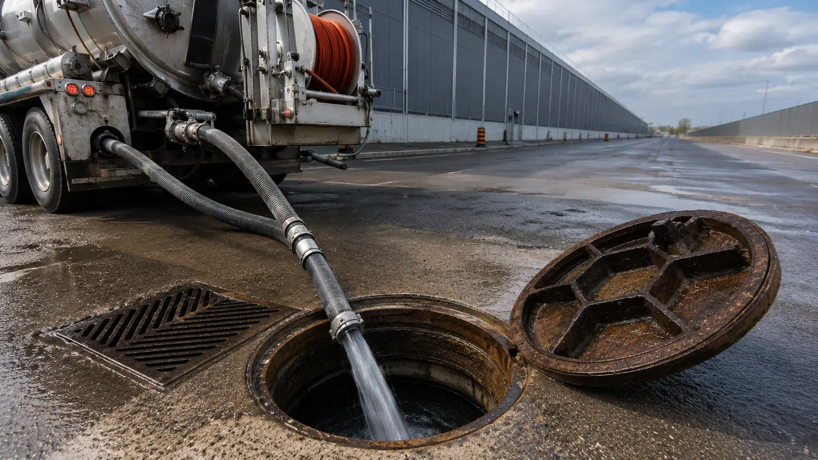 Sewer Cleaning and Flushing, completed by Harrowgate Group