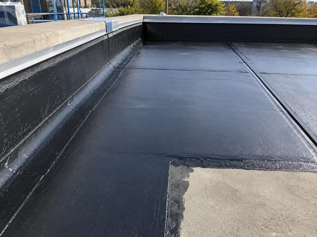Sheet and Torch-On Waterproofing being built and completed on site by Harrowgate Group