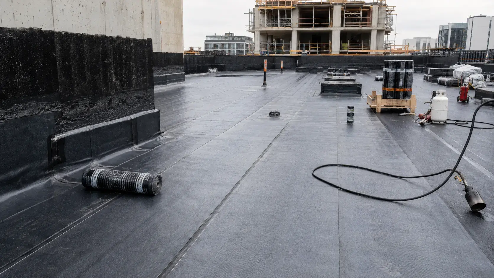 Sheet and Torch-On Waterproofing, completed by Harrowgate Group