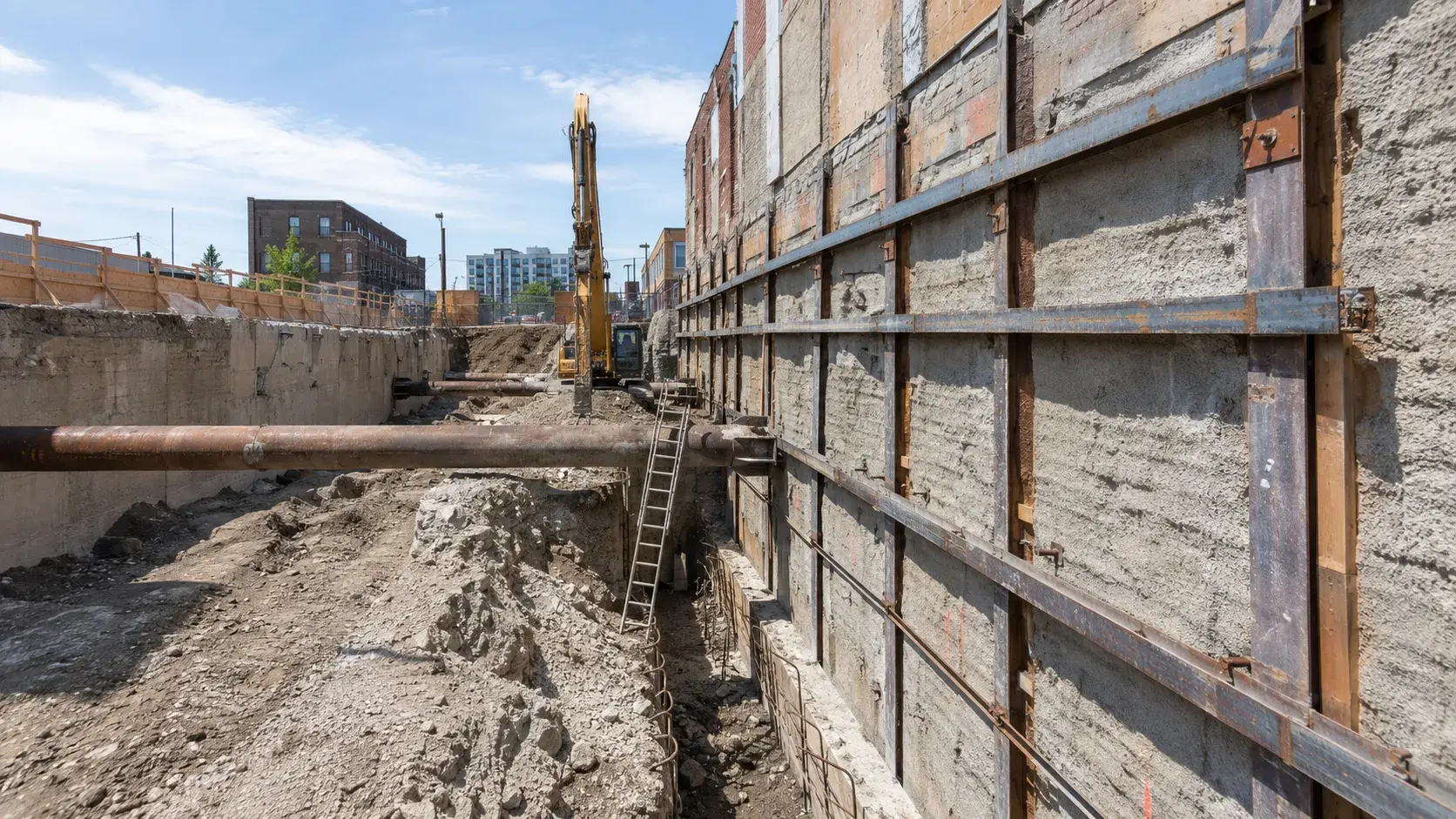Shoring and Underpinning, completed by Harrowgate Group