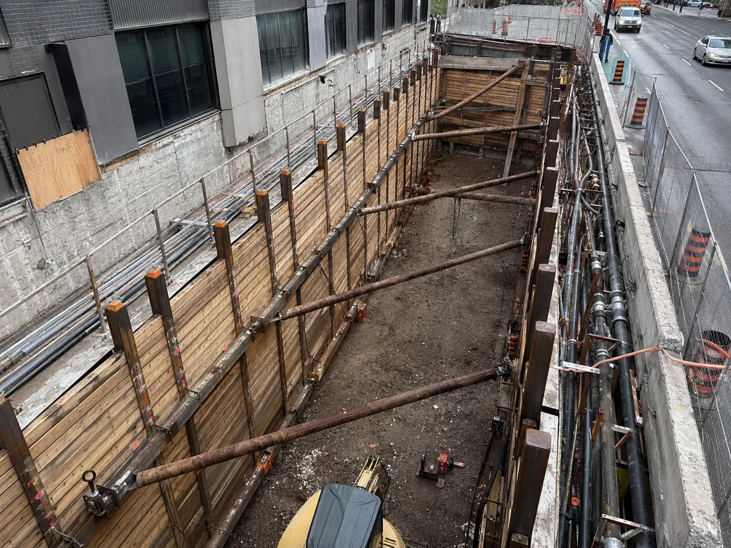 Shoring Design-Build across Milton property by Harrowgate Group