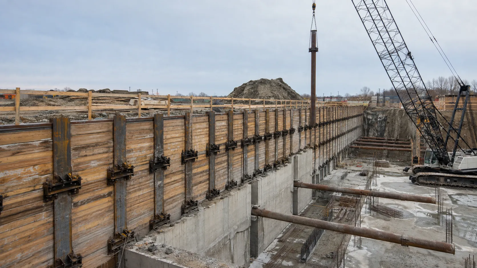 Shoring Design-Build in Milton, Ontario, completed by Harrowgate Group