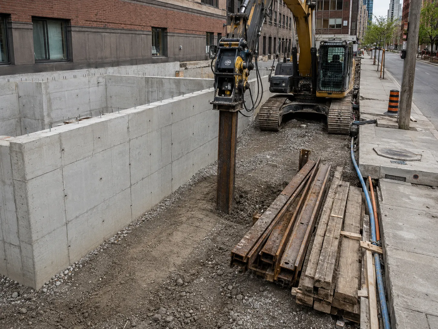 Shoring Removal and Decommissioning across Markham property by Harrowgate Group