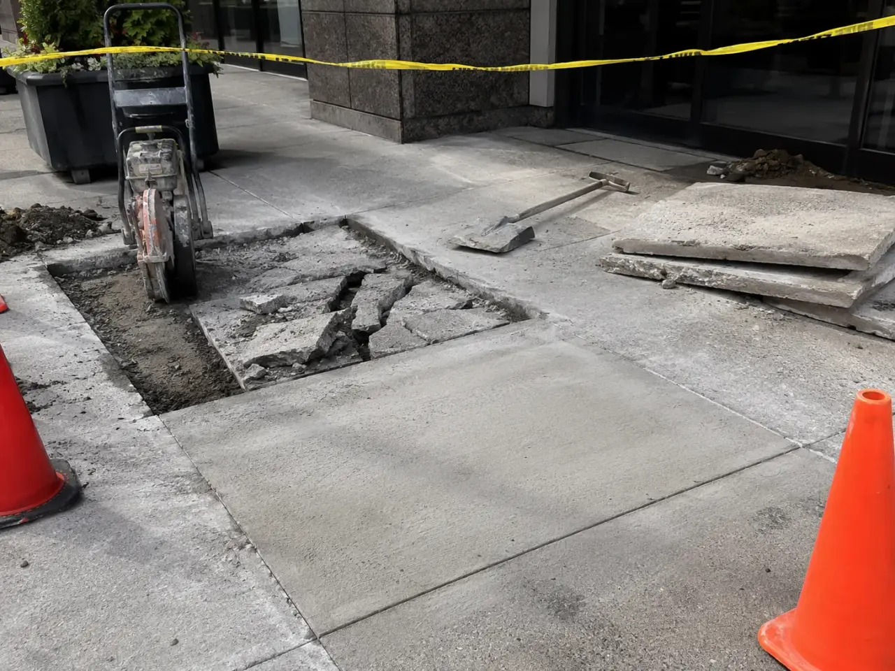 How we repair sidewalks and remove trip hazards by Harrowgate Group