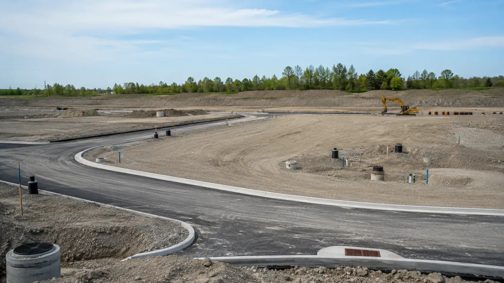 Site Development in Markham, Ontario, completed by Harrowgate Group