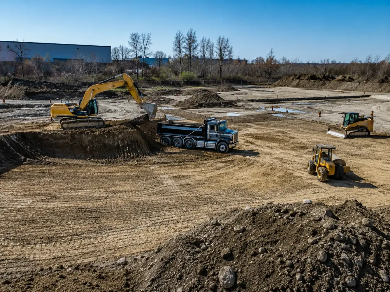 Which site grading and earthworks method fits the work? by Harrowgate Group