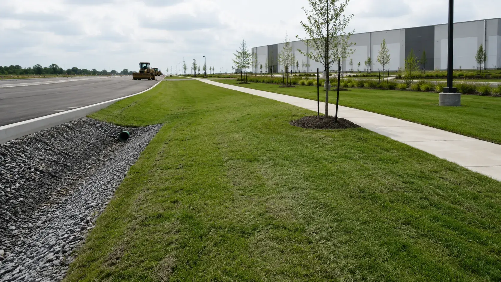Site Restoration and Landscaping in Ajax, Ontario, completed by Harrowgate Group