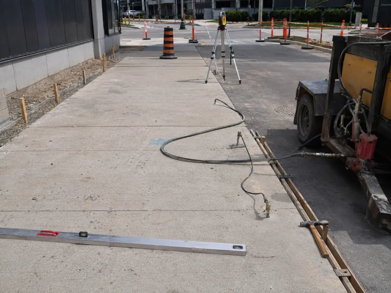 Which slab lifting and levelling method fits the condition? by Harrowgate Group