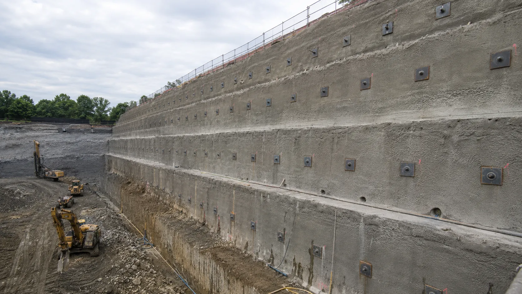 Soil Nail Walls in Markham, Ontario, completed by Harrowgate Group