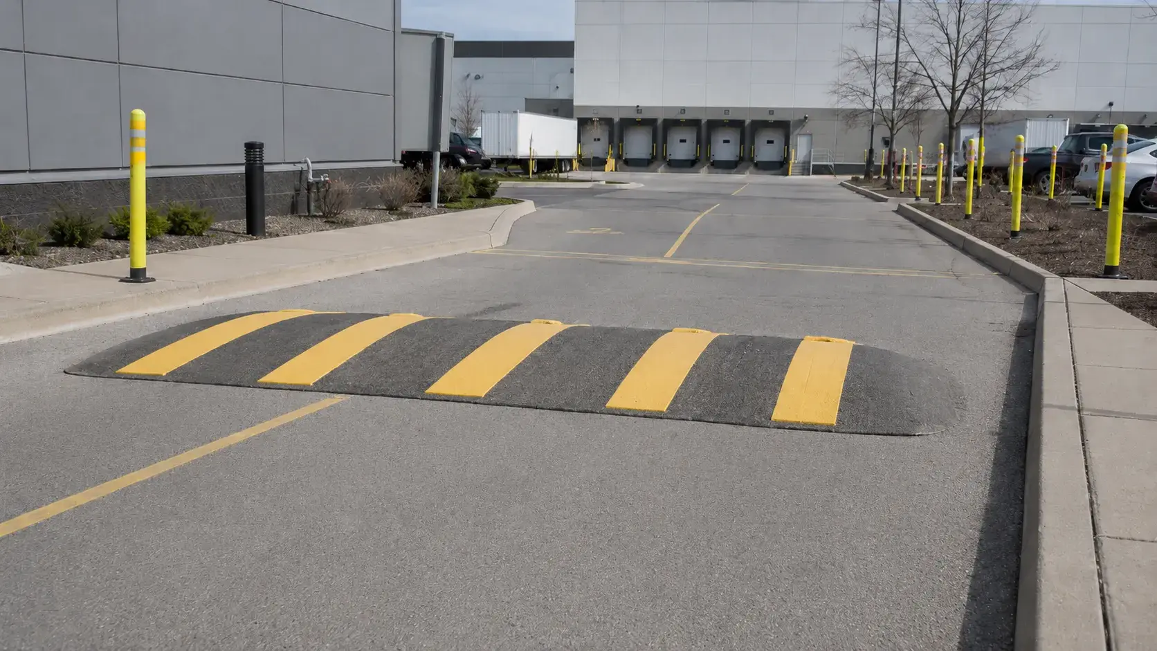 Speed Bumps And Traffic Calming in Bradford, Ontario, completed by Harrowgate Group